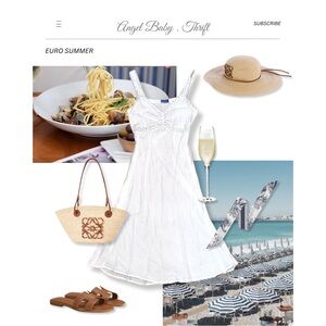 *SOLD* Y2K Vintage Party Cottage Lace Milkmaid Prairie White Midi Slip Dress